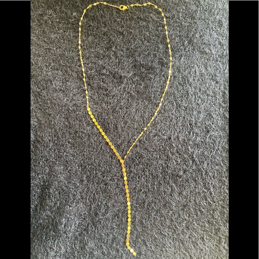 Lana Nude Lariat necklace in 14k yellow gold